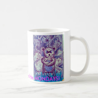Iemand heeft een hoesje van de MONDAYS. Koffiemok