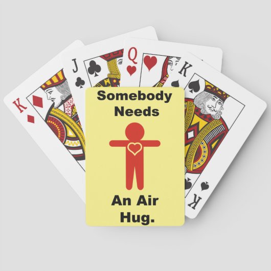 Iemand heeft een luchthug nodig pokerkaarten (Achterkant)