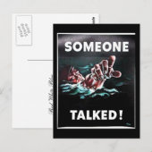 Iemand heeft gesproken briefkaart (Voorkant / Achterkant)