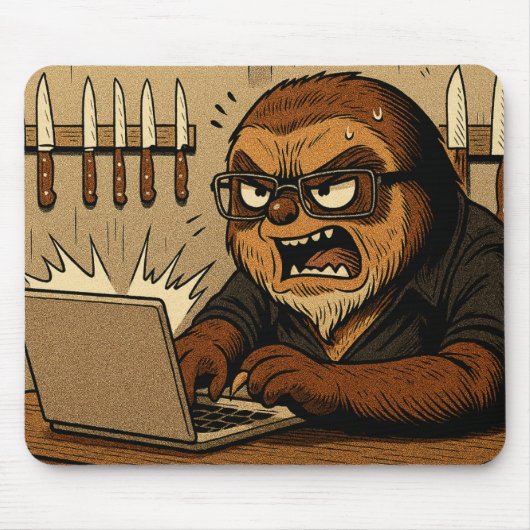 Iemand heeft het mis op internet - Sloth Muismat (Voorkant)