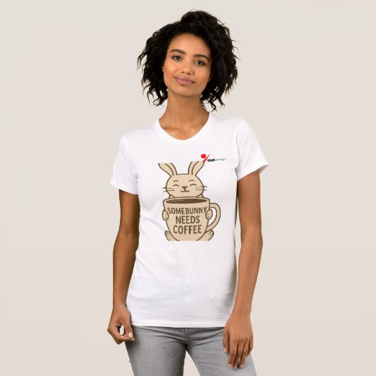 Iemand heeft koffie nodig t-shirt (Voorkant volledig)
