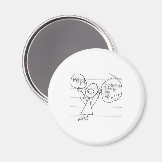 Iemand heeft mijn perse gestolen!!! magneet (Voorkant / Achterkant)