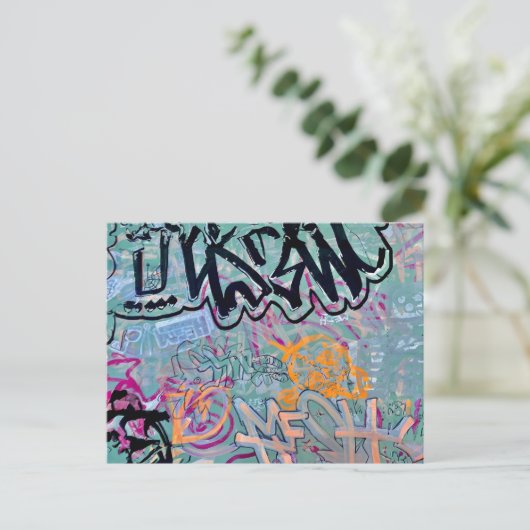 Iemand heeft op mijn tafel getekend briefkaart (Staand voorkant)