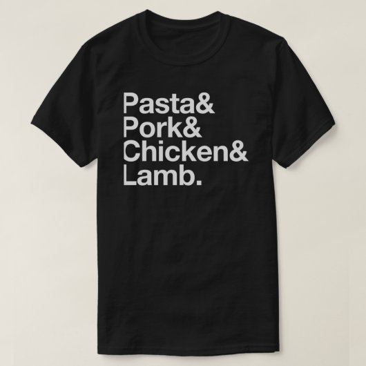 Iemand heeft Phil Theme de kunst van Pasta, Po T-shirt (Design voorkant)