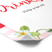 Iemand heel lief | Drankentafel bord Poster (Hoek)