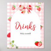 Iemand heel lief | Drankentafel bord Poster (Voorkant)