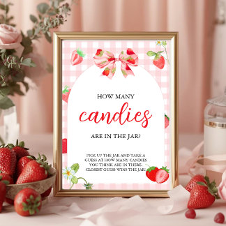 Iemand heel lief  | Raad hoeveel tafelbord Poster