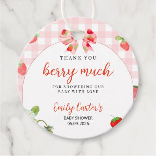 Iemand heel zoete baby shower uitnodiging bedankjes labels