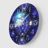 Iemand houdt van je emotionele Snowman Sparkle Grote Klok (Hoek)