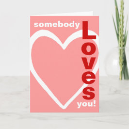 Iemand houdt van je! feestdagen kaart