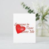 Iemand houdt van me in Dallas, Texas Briefkaart (Staand voorkant)