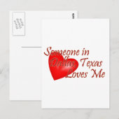 Iemand houdt van me in Dallas, Texas Briefkaart (Voorkant / Achterkant)