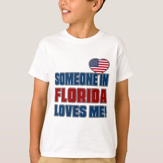 IEMAND HOUDT VAN ME IN FLORIDA T-SHIRT (Voorkant)