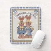 Iemand houdt van me - Mousepad Muismat (Met muis)