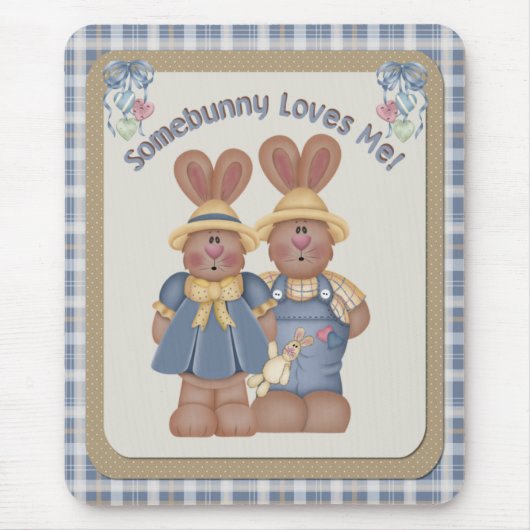 Iemand houdt van me - Mousepad Muismat (Voorkant)