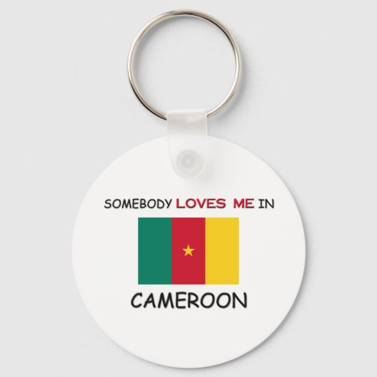 Iemand houdt van mij in CAMEROON Sleutelhanger (Voorkant)