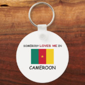 Iemand houdt van mij in CAMEROON Sleutelhanger (Voorkant)