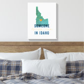Iemand houdt van mij in Idaho Canvas (Insitu (Slaapkamer))