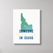 Iemand houdt van mij in Idaho Canvas (Voorkant)
