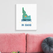 Iemand houdt van mij in Idaho Canvas (Insitu (Woonkamer))