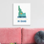 Iemand houdt van mij in Idaho Canvas Afdruk (Insitu (Woonkamer))