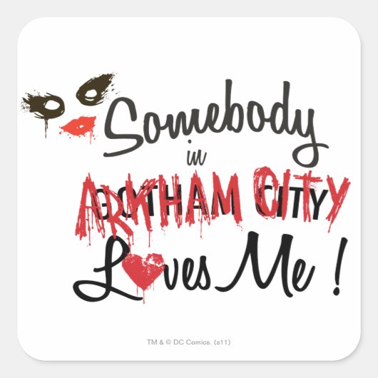 Iemand in AC houdt van me Vierkante Sticker (Voorkant)