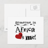 Iemand in Afrika houdt van mij Briefkaart (Voorkant / Achterkant)