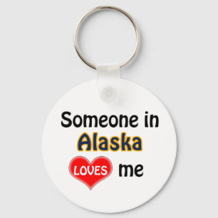 Iemand in Alaska houdt van me Sleutelhanger