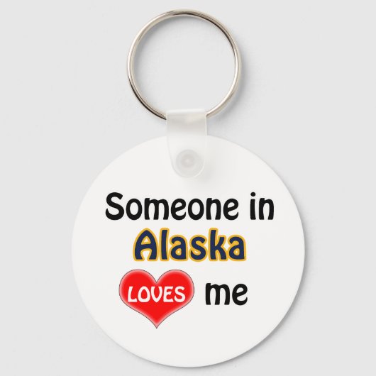 Iemand in Alaska houdt van me Sleutelhanger (Voorkant)