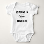 Iemand in Arizona houdt van me lange afstandsschoe Romper (Voorkant)