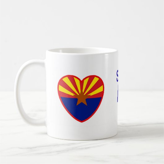 Iemand in Arizona houdt van mij Koffiemok (Links)