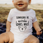 Iemand in Australië houdt van me Cute Baby Austra Romper