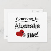 Iemand in Australië houdt van mij Briefkaart (Voorkant / Achterkant)