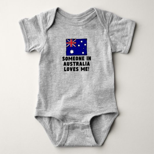 Iemand in Australië houdt van mij! Romper (Voorkant)