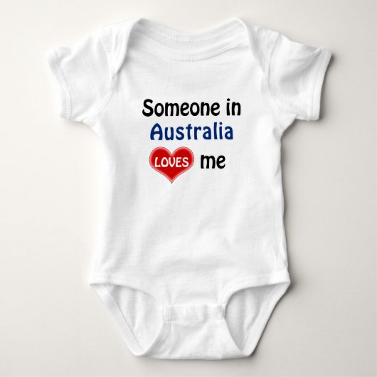Iemand in Australië houdt van mij Romper (Voorkant)