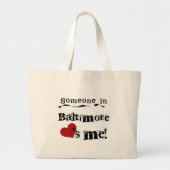 Iemand in Baltimore Grote Tote Bag (Voorkant)