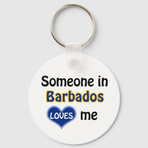 Iemand in Barbados houdt van me Sleutelhanger