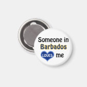 Iemand in Barbados houdt van mij Magneet (Voorkant / Achterkant)