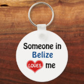 Iemand in Belize houdt van me Sleutelhanger (Voorkant)