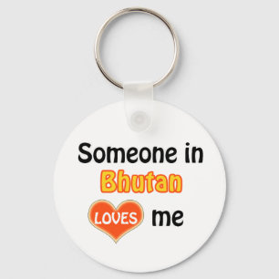 Iemand in Bhutan houdt van me Sleutelhanger