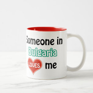 Iemand in Bulgarije houdt van mij Tweekleurige Koffiemok