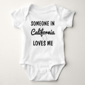 Iemand in Californië houdt van me Shower Romper (Voorkant)
