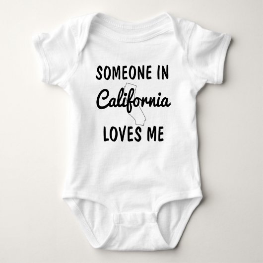 Iemand in Californië houdt van me Shower Romper (Voorkant)