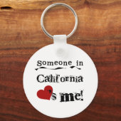 Iemand in Californië houdt van mij Sleutelhanger (Voorkant)