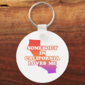 Iemand in Californië houdt van mij Sleutelhanger (Voorkant)
