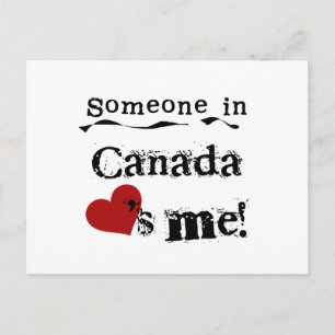 Iemand in Canada houdt van mij Briefkaart