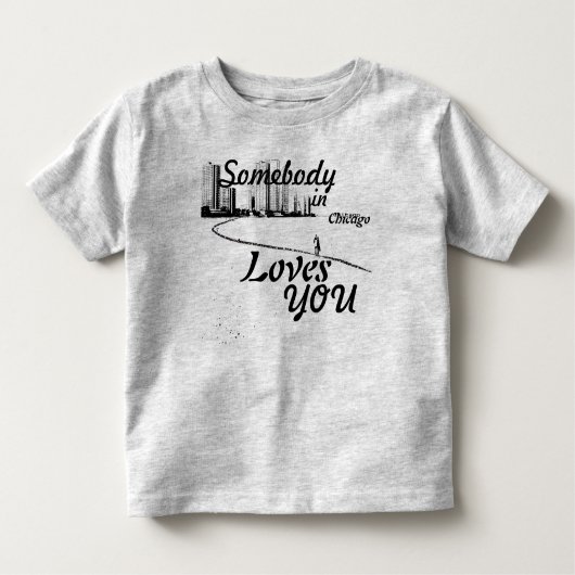 Iemand in Chicago houdt van je Kinder Shirts (Voorkant)