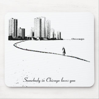 Iemand in Chicago houdt van je Mousepad Muismat