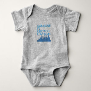 Iemand in Chicago houdt van me Skyline Romper