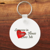 Iemand in Chicago houdt van mij Sleutelhanger (Voorkant)